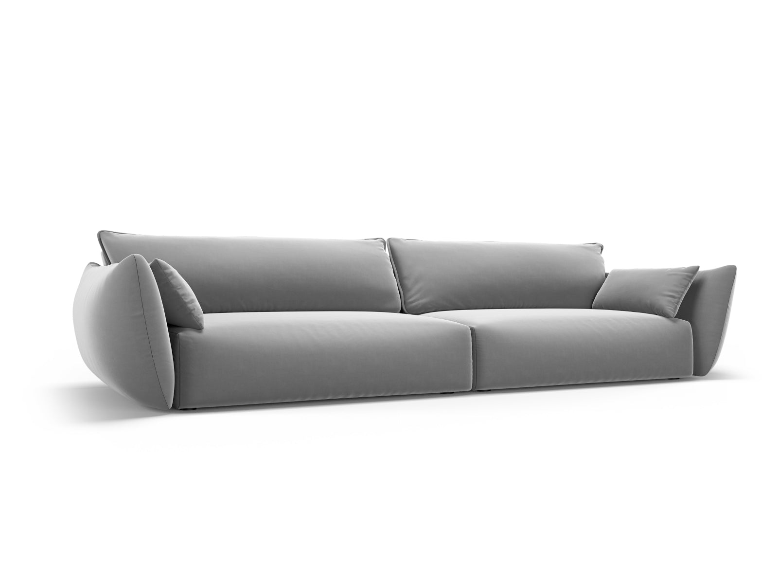 Elegantes 4-Sitzer Sofa Matera in stilvollem Grau, ideal für moderne Wohnräume, erhältlich bei KAQTU Design AG.