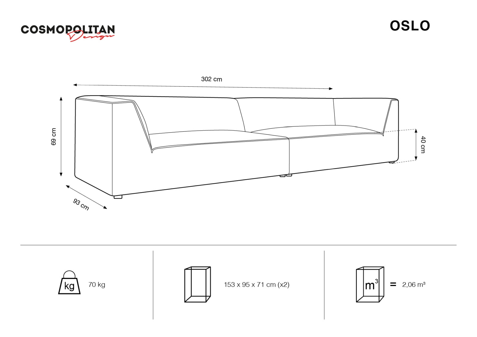 Oslo Velour Sofa 4 Sitzer in Yellow präsentiert im Onlineshop von KAQTU Design AG. 4er Sofa ist von Cosmopolitan Design