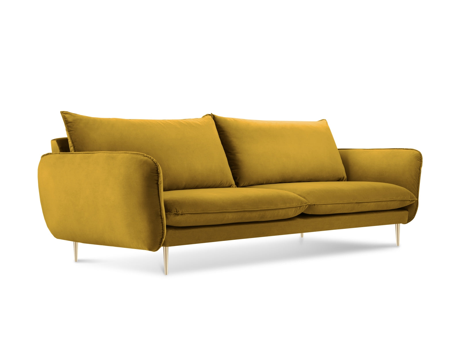 Luxuriöses 4-Sitzer Sofa aus weichem Velours, ideal für entspannte Stunden im Wohnzimmer. Stilvoll, langlebig und pflegeleicht für jeden Raum!
