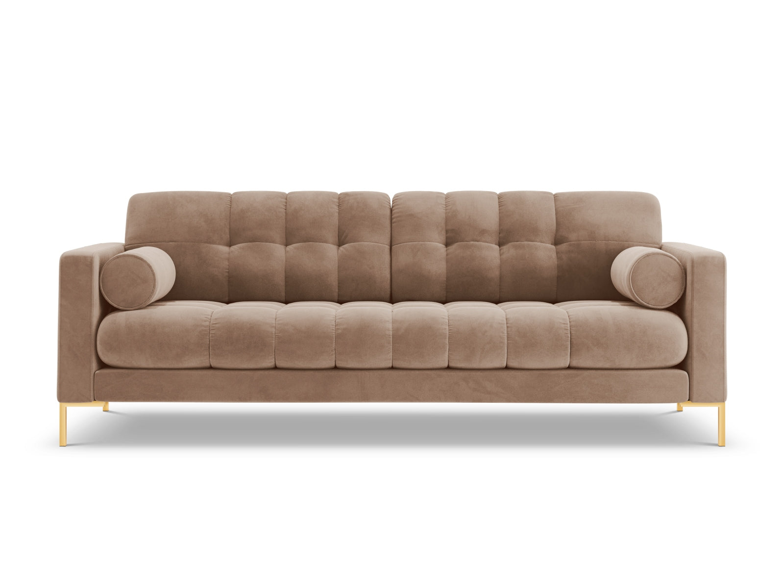Elegantes 4-Sitzer Sofa Bali in warmen Erdtönen, ideal für entspannte Stunden und geschmackvolle Wohnräume von Cosmopolitan Design.