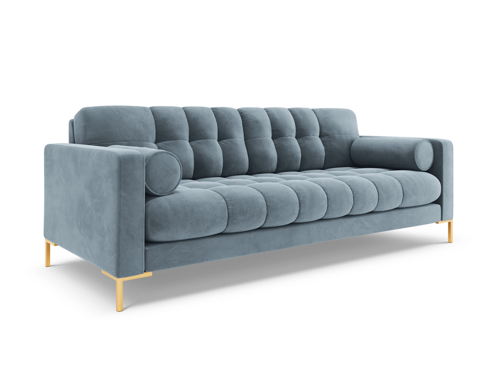 Elegantes 4-Sitzer Sofa Bali in sanftem Hellblau, ideal für stilvolle Wohnräume. Hochwertige Materialien und modernes Design von Cosmopolitan Design.