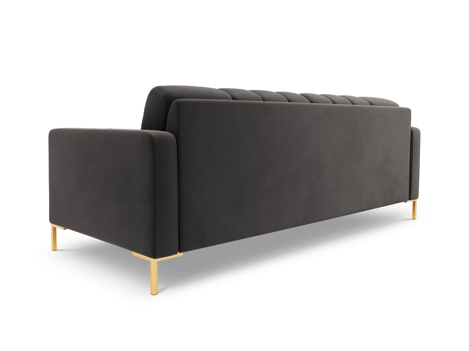 Elegantes 4-Sitzer Sofa Bali in zeitlosem Dunkelgrau, ideal für entspannte Stunden und geschmackvolle Wohnräume.