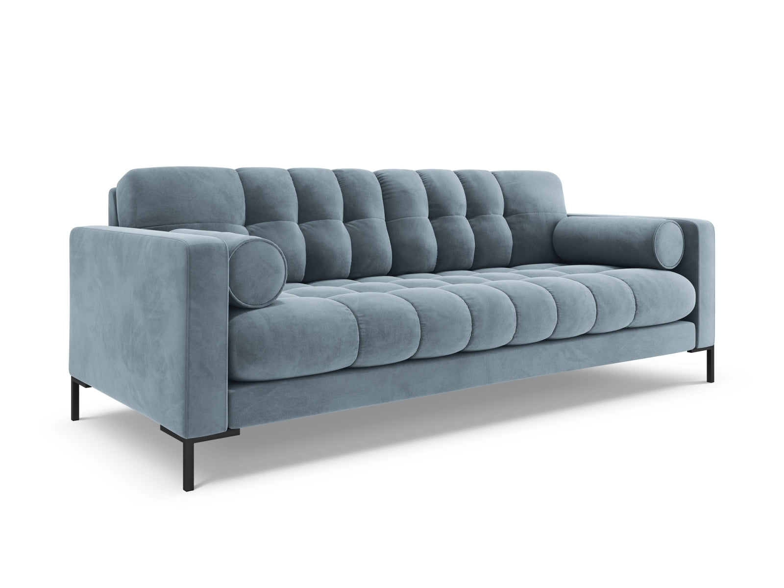 Elegantes 4-Sitzer Sofa Bali in sanftem Hellblau, ideal für stilvolle Wohnräume. Hochwertiges Design von Cosmopolitan Design.