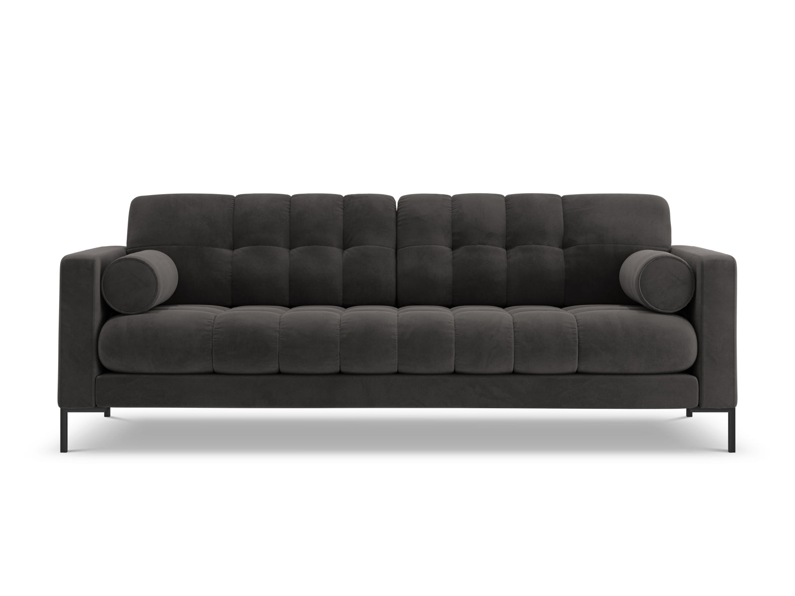 4-Sitzer Sofa Bali in Dark Grey-Bluvel präsentiert im Onlineshop von KAQTU Design AG. 4er Sofa ist von Cosmopolitan Design