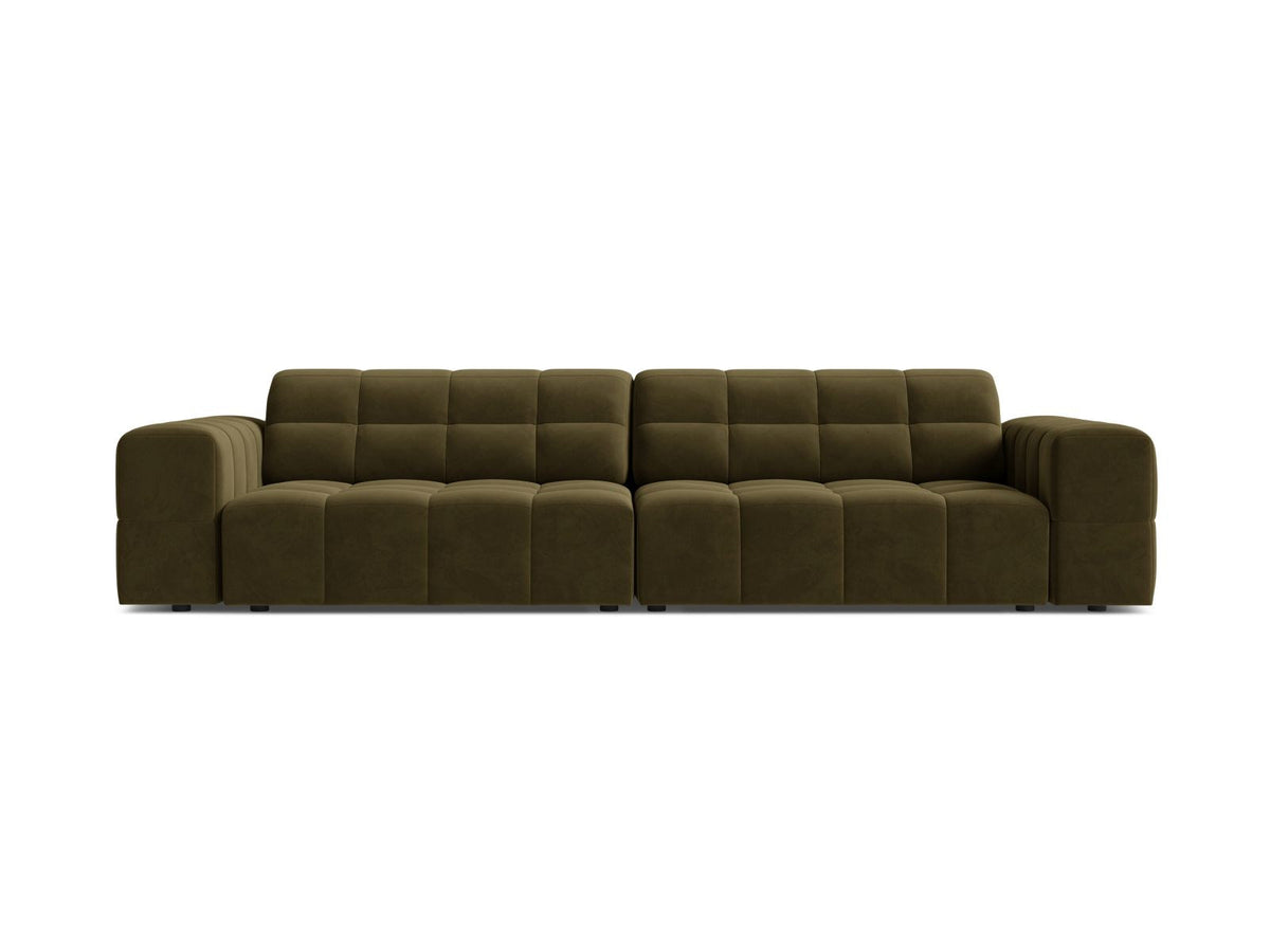 Chicago Velour Sofa 4 Sitzer 102cm in Green-Bluvel präsentiert im Onlineshop von KAQTU Design AG. 4er Sofa ist von Cosmopolitan Design
