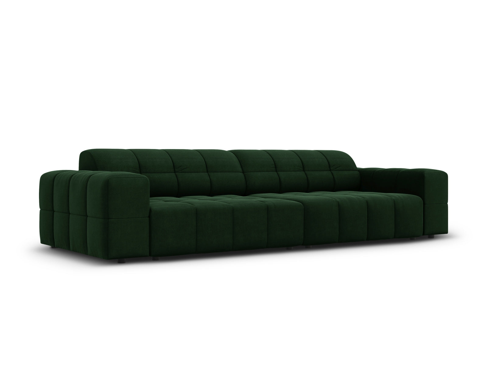 Chicago Velour Sofa 4 Sitzer 102cm in Bottle Green präsentiert im Onlineshop von KAQTU Design AG. 4er Sofa ist von Cosmopolitan Design