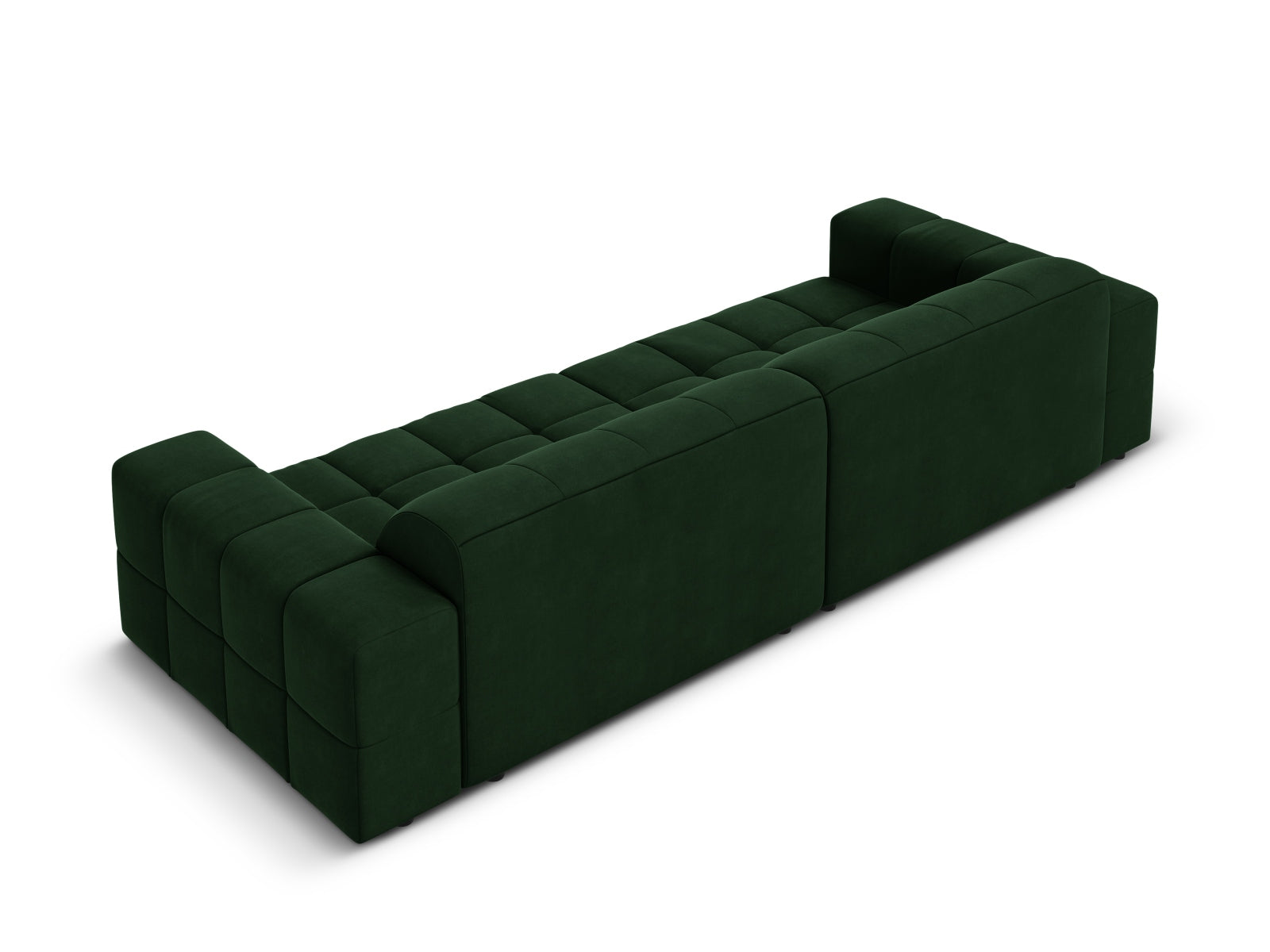 Chicago Velour Sofa 4 Sitzer 102cm in Bottle Green präsentiert im Onlineshop von KAQTU Design AG. 4er Sofa ist von Cosmopolitan Design