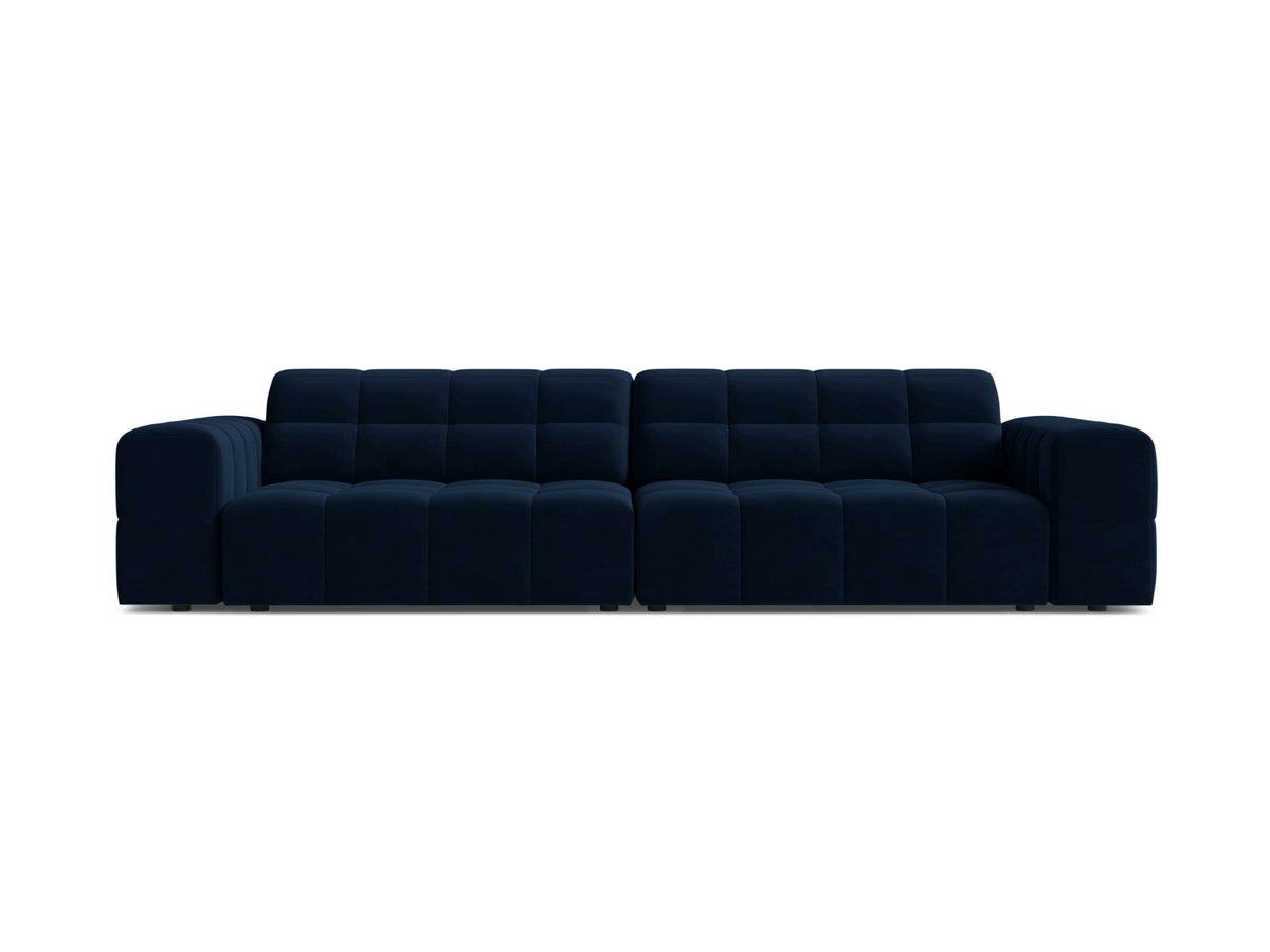 Chicago Velour Sofa 4 Sitzer 102cm in Royal Blue-Bluvel präsentiert im Onlineshop von KAQTU Design AG. 4er Sofa ist von Cosmopolitan Design