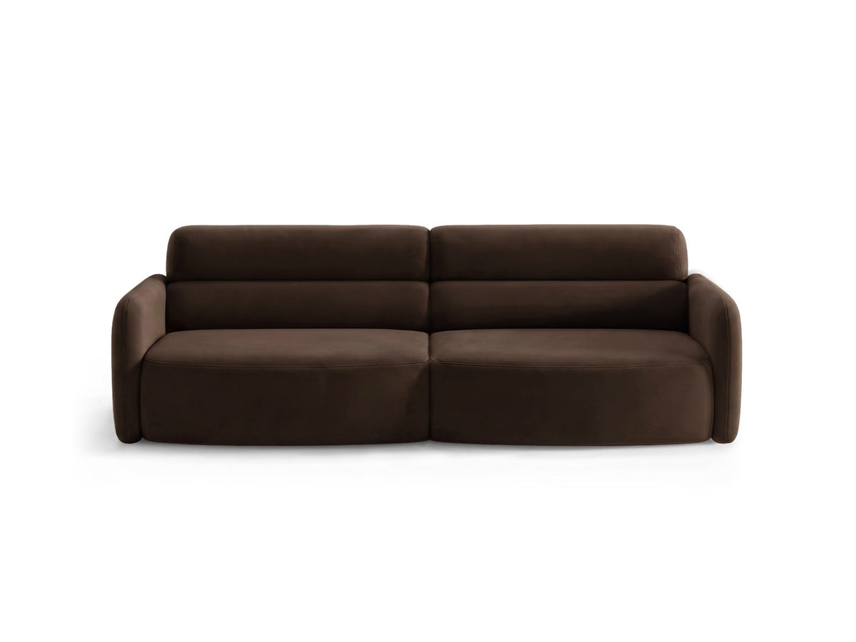 4er Sofa Malmo von Cosmopolitan Design mit Stoffbezug und kurzen schwarzen Kunststoffbeinen