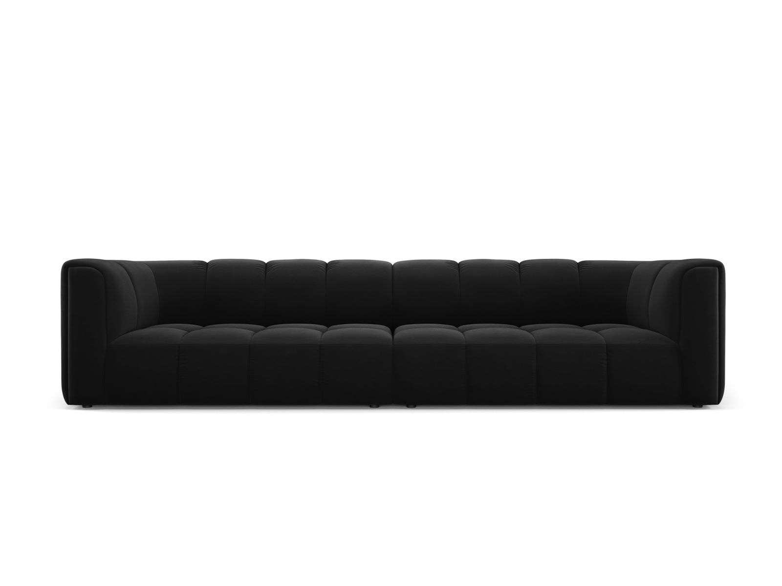 4-Sitzer Modular Sofa Moritz in Black-Bluvel präsentiert im Onlineshop von KAQTU Design AG. 4er Sofa ist von Cosmopolitan Design