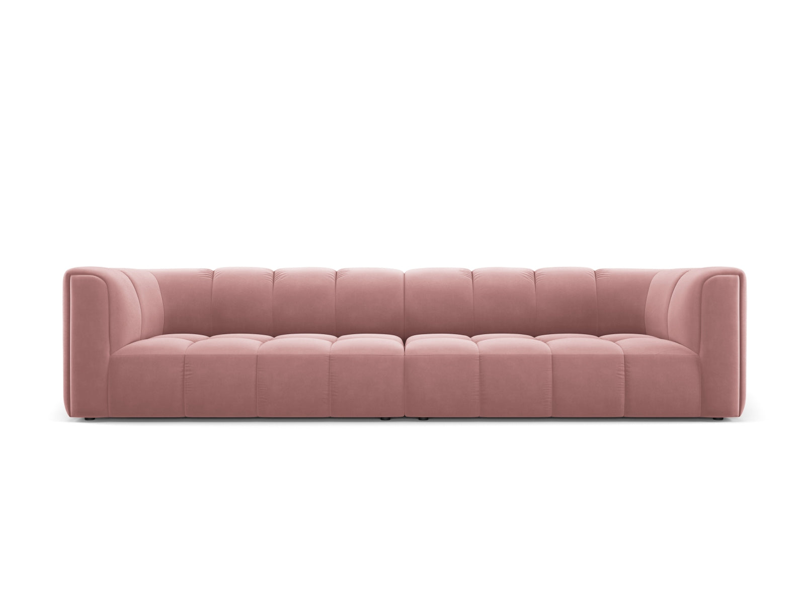 4-Sitzer Modular Sofa Moritz in Pink-Bluvel präsentiert im Onlineshop von KAQTU Design AG. 4er Sofa ist von Cosmopolitan Design