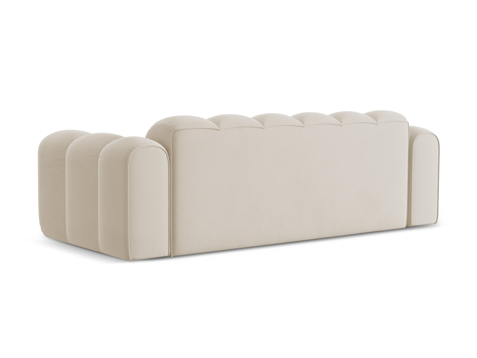 Elegantes 4-Sitzer Sofa Treno in hochwertigem Dunkelbeige, ideal für moderne Wohnräume und gesellige Stunden mit Freunden.