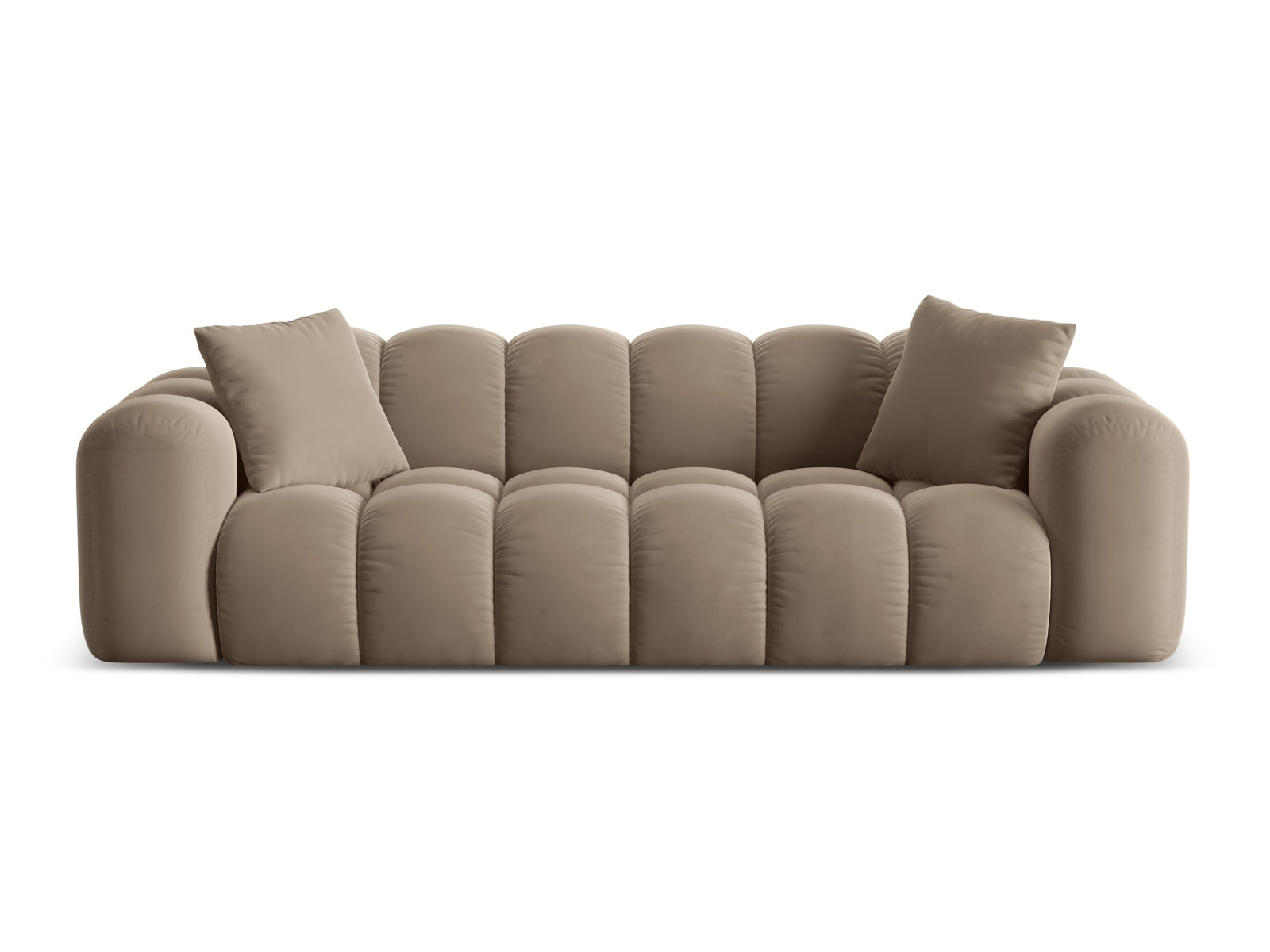 4-Sitzer Sofa Treno in Cappuccino-Bluvel präsentiert im Onlineshop von KAQTU Design AG. 4er Sofa ist von Cosmopolitan Design