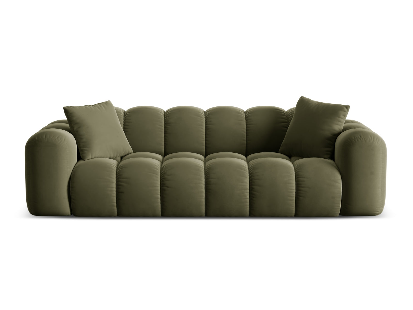 4-Sitzer Sofa Treno in Green-Bluvel präsentiert im Onlineshop von KAQTU Design AG. 4er Sofa ist von Cosmopolitan Design