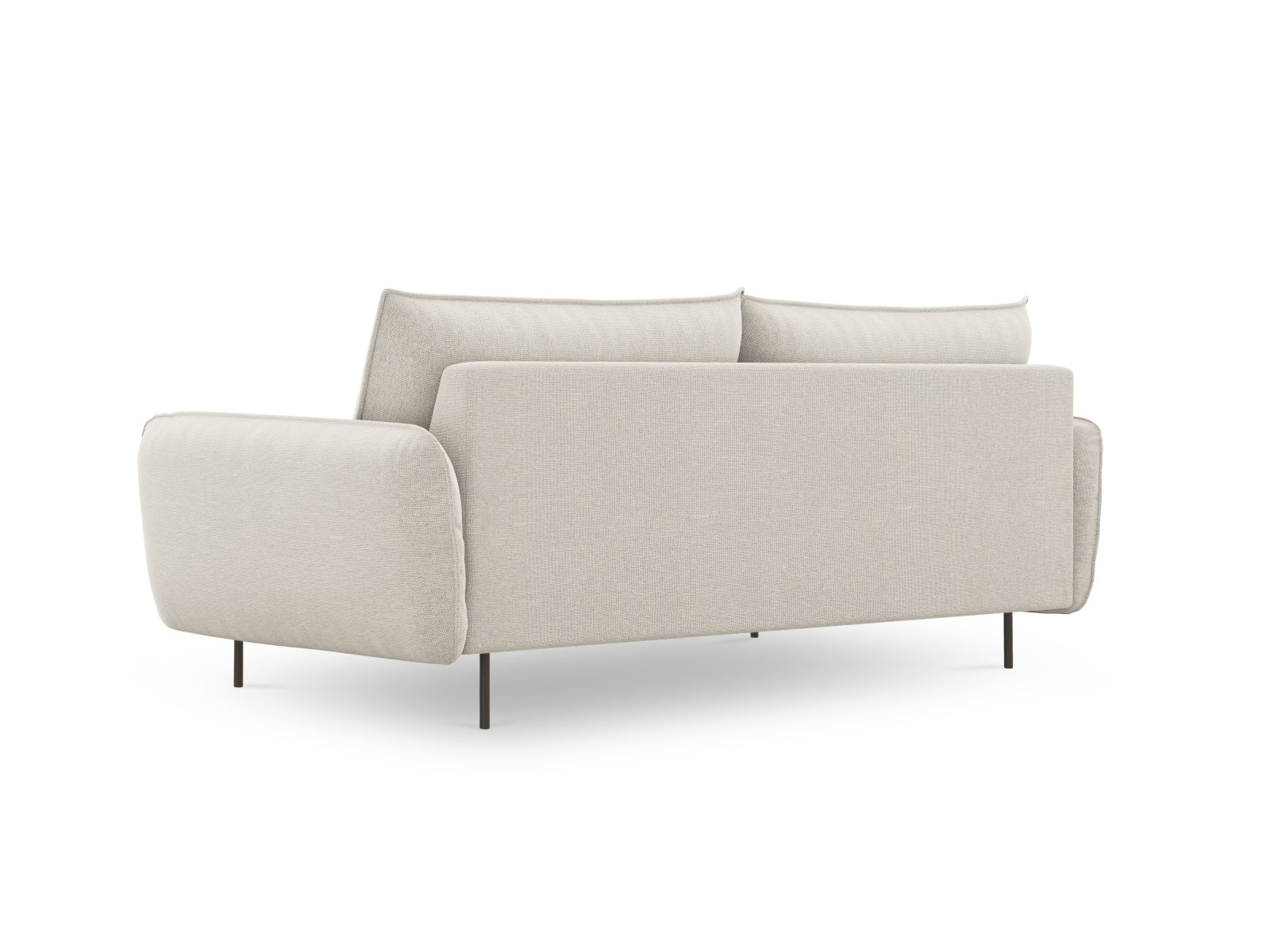 Stilvolles 4-Sitzer Sofa "Vienna" in sanften Beige- und Schwarz-Tönen, perfekt für moderne Wohnkonzepte von Cosmopolitan Design.
