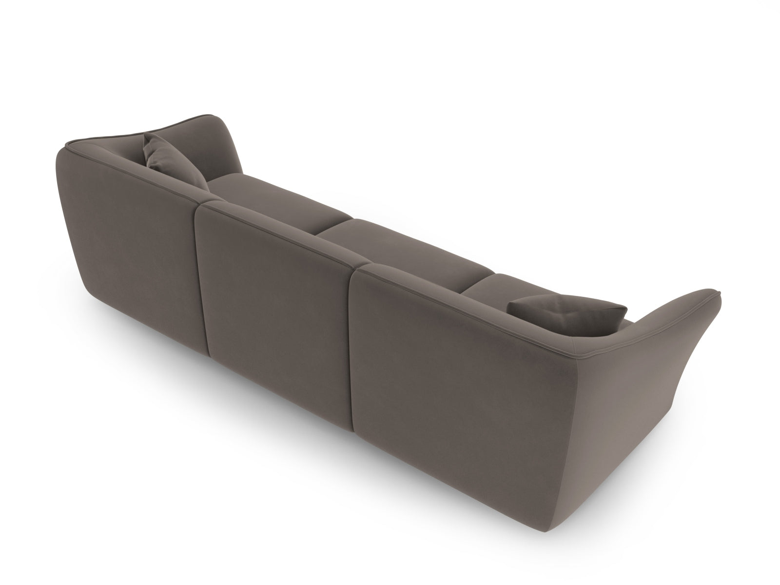 Tokyo Velour Modular Sofa 5 Sitzer in Light Brown präsentiert im Onlineshop von KAQTU Design AG. 5er Sofa ist von Cosmopolitan Design