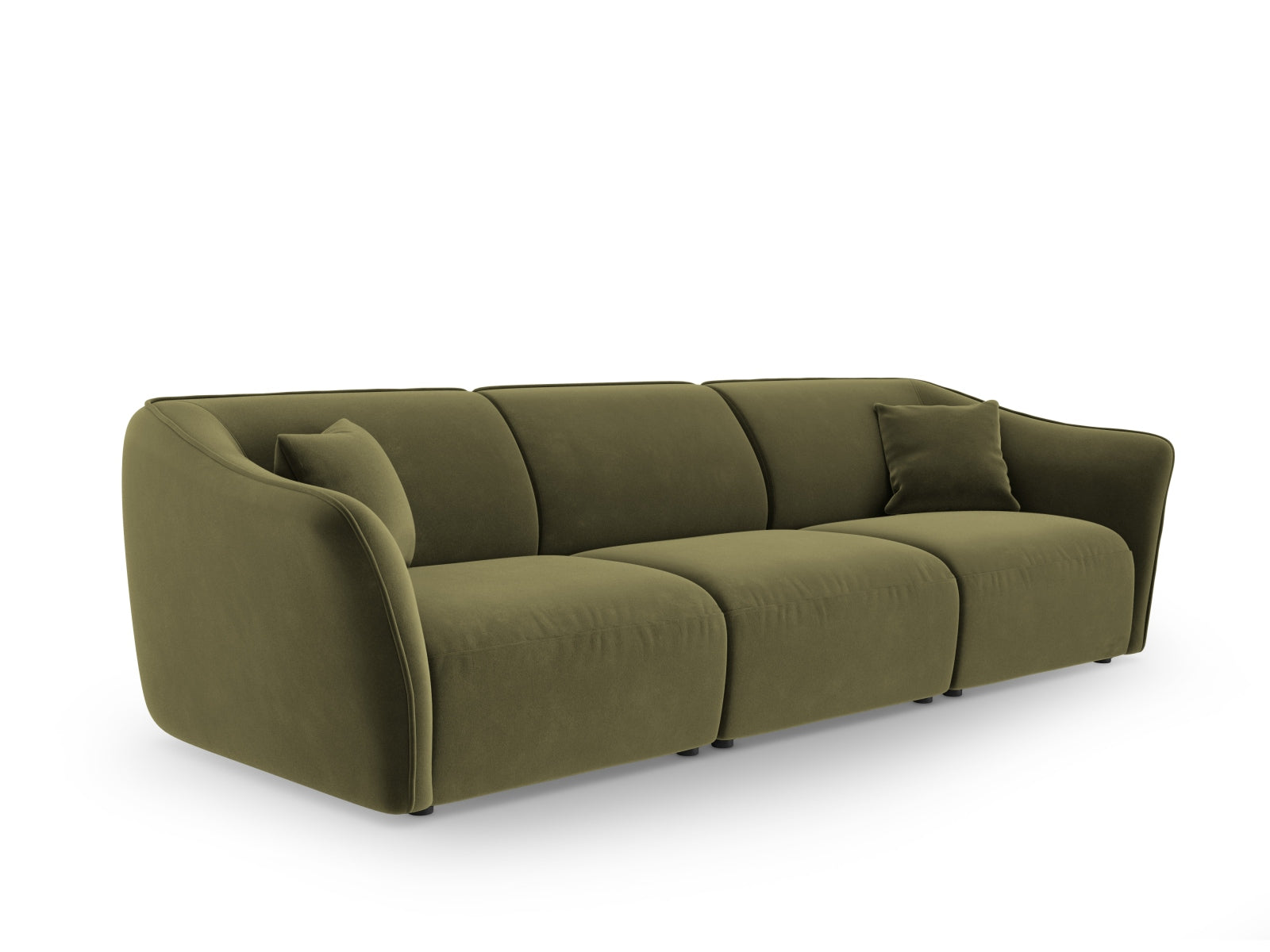 Tokyo Velour Modular Sofa 5 Sitzer in Light Green präsentiert im Onlineshop von KAQTU Design AG. 5er Sofa ist von Cosmopolitan Design