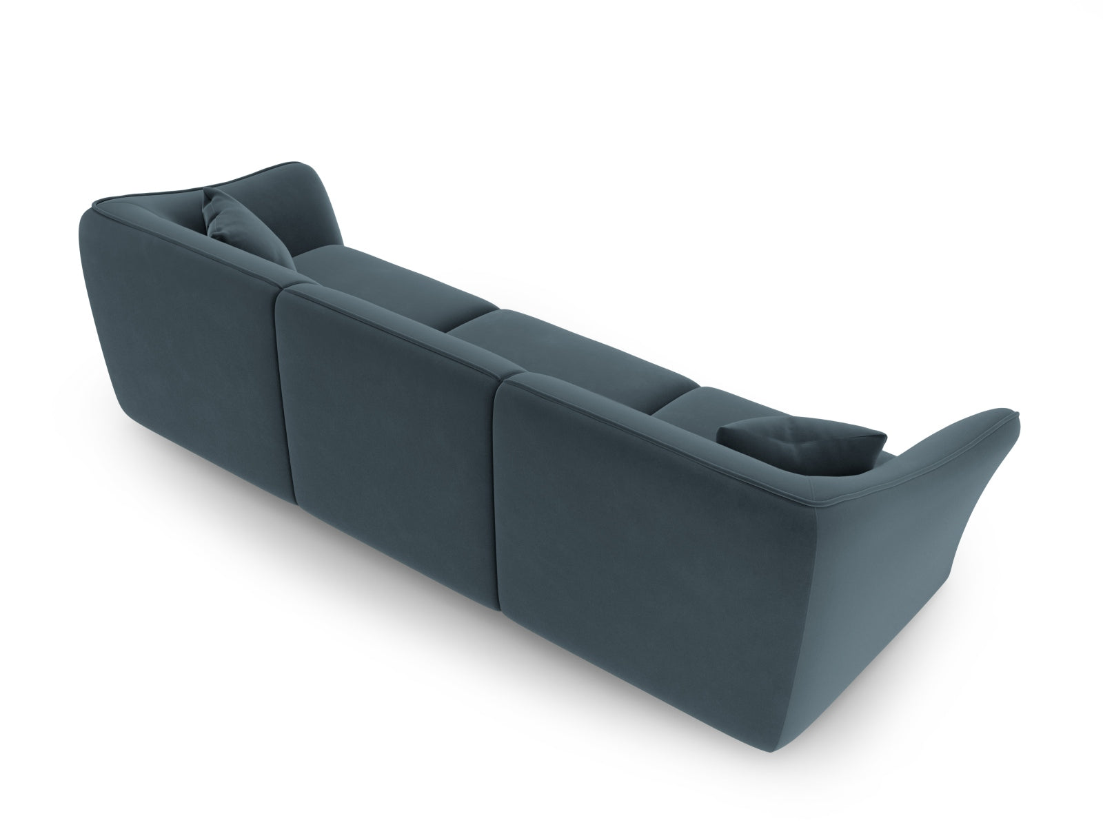 Tokyo Velour Modular Sofa 5 Sitzer in Pastel Blue präsentiert im Onlineshop von KAQTU Design AG. 5er Sofa ist von Cosmopolitan Design