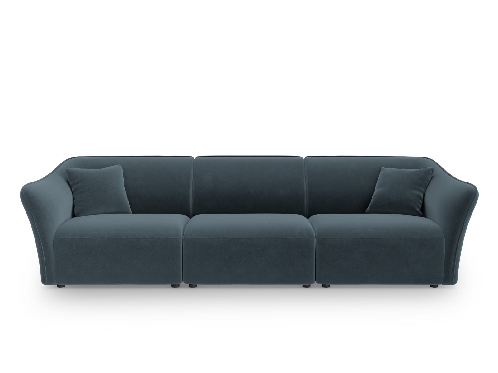 Tokyo Velour Modular Sofa 5 Sitzer in Pastel Blue präsentiert im Onlineshop von KAQTU Design AG. 5er Sofa ist von Cosmopolitan Design