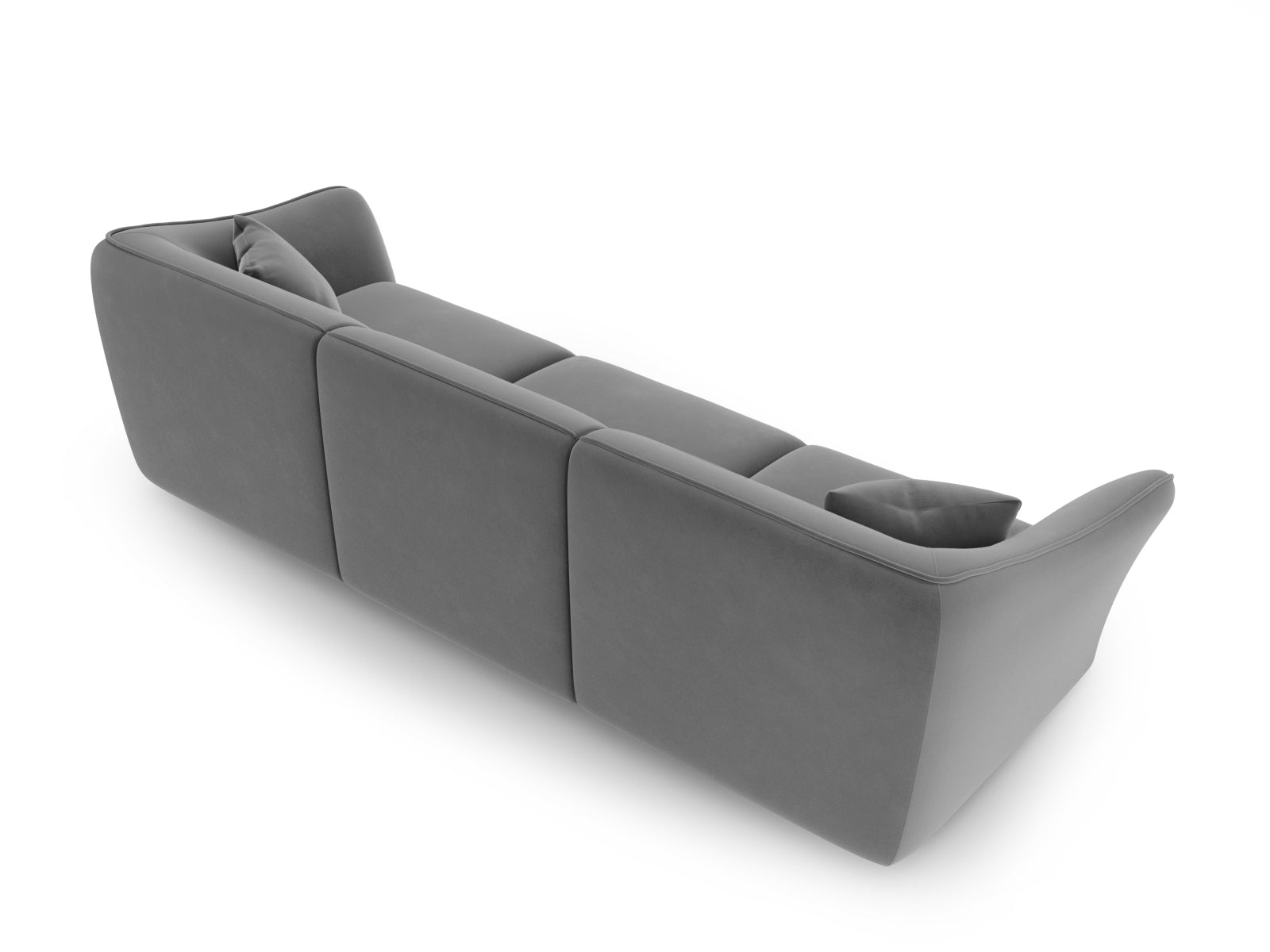 Tokyo Velour Modular Sofa 5 Sitzer in Light Grey präsentiert im Onlineshop von KAQTU Design AG. 5er Sofa ist von Cosmopolitan Design