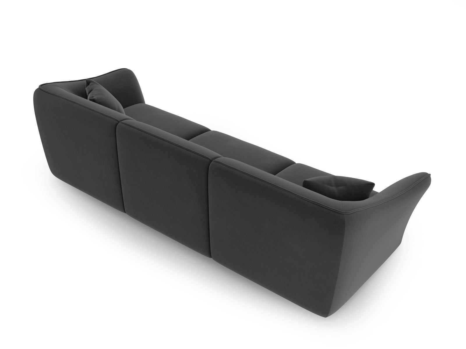 Tokyo Velour Modular Sofa 5 Sitzer in Dark Grey präsentiert im Onlineshop von KAQTU Design AG. 5er Sofa ist von Cosmopolitan Design
