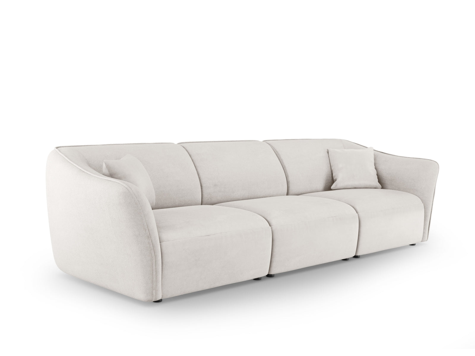 Tokyo Boucle Modular Sofa 5 Sitzer in Ivory präsentiert im Onlineshop von KAQTU Design AG. 5er Sofa ist von Cosmopolitan Design