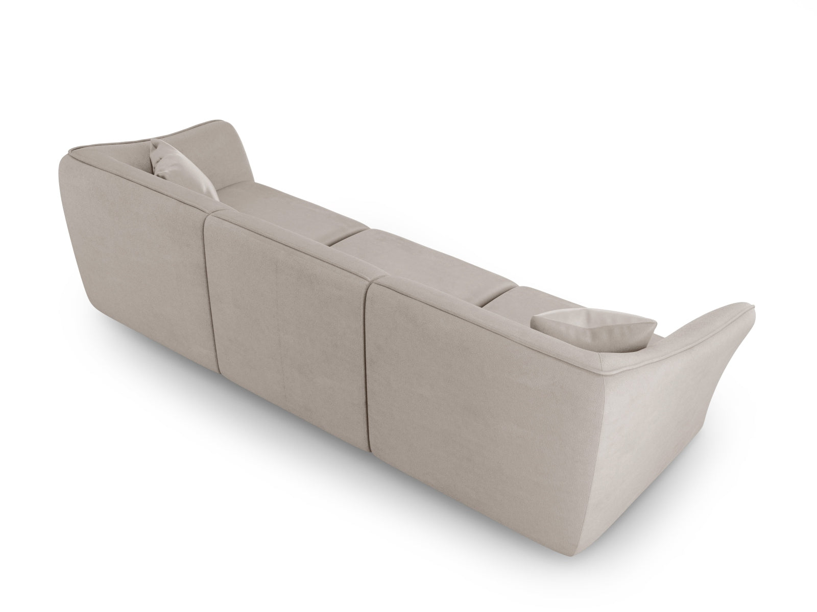 Tokyo Boucle Modular Sofa 5 Sitzer in Dark Beige präsentiert im Onlineshop von KAQTU Design AG. 5er Sofa ist von Cosmopolitan Design