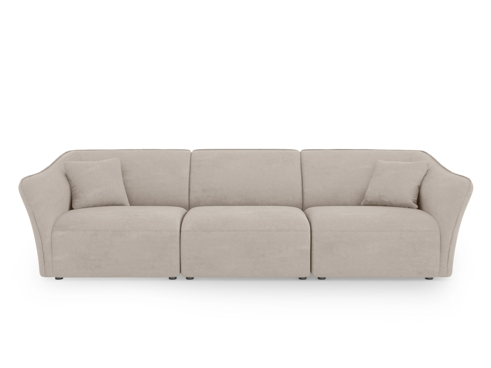 Tokyo Boucle Modular Sofa 5 Sitzer in Dark Beige präsentiert im Onlineshop von KAQTU Design AG. 5er Sofa ist von Cosmopolitan Design
