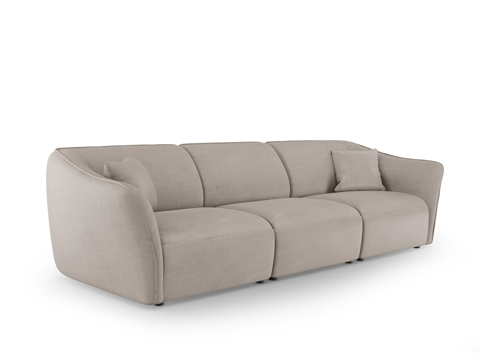 Tokyo Boucle Modular Sofa 5 Sitzer in Dark Beige präsentiert im Onlineshop von KAQTU Design AG. 5er Sofa ist von Cosmopolitan Design