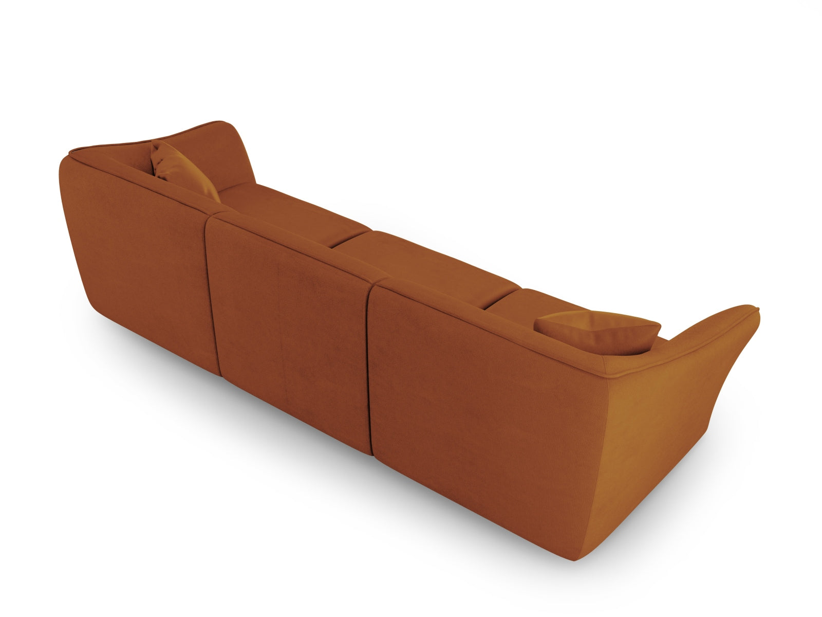 Tokyo Boucle Modular Sofa 5 Sitzer in Brick präsentiert im Onlineshop von KAQTU Design AG. 5er Sofa ist von Cosmopolitan Design
