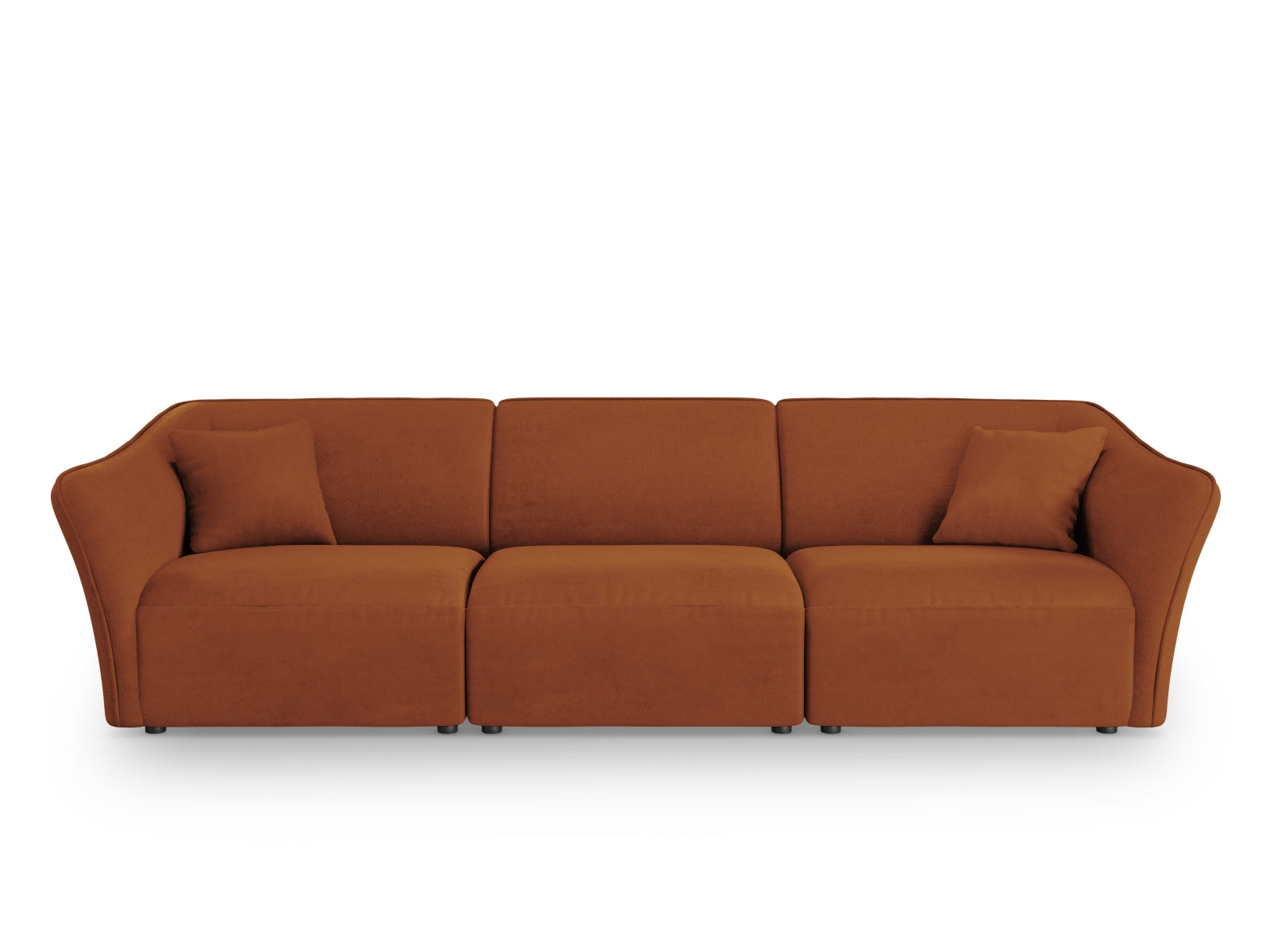 Tokyo Boucle Modular Sofa 5 Sitzer in Brick präsentiert im Onlineshop von KAQTU Design AG. 5er Sofa ist von Cosmopolitan Design
