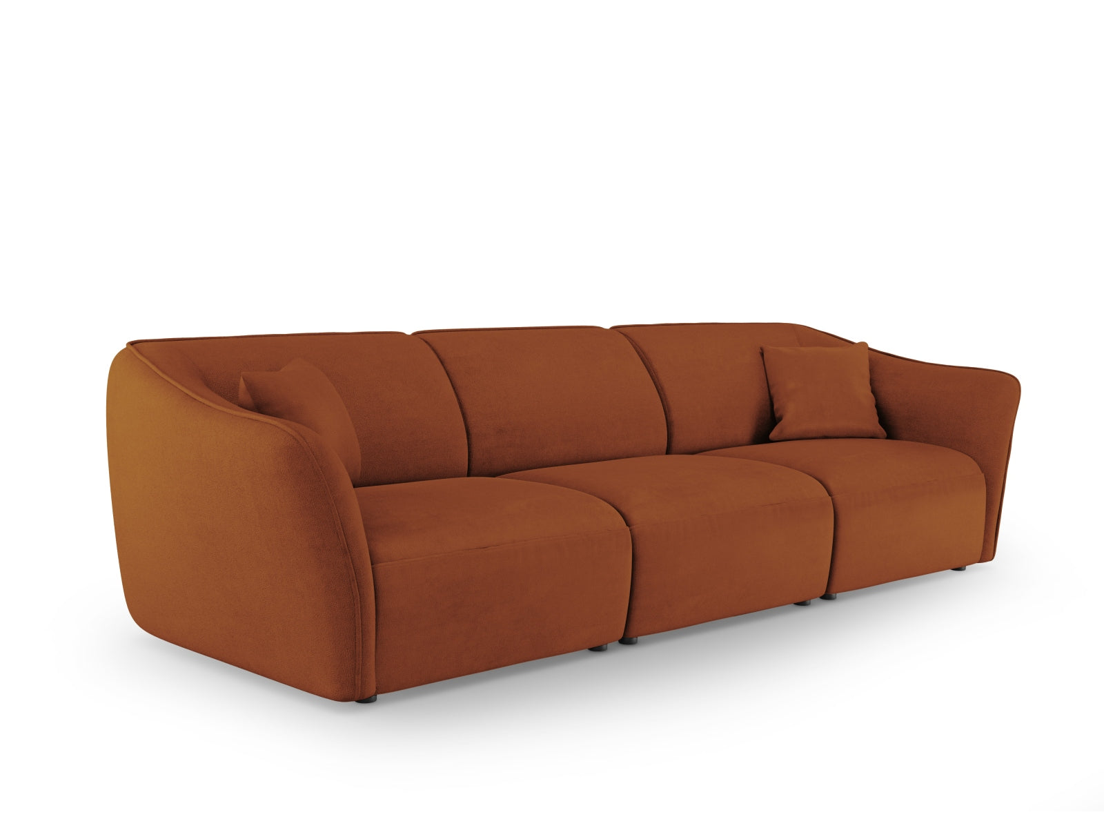 Tokyo Boucle Modular Sofa 5 Sitzer in Brick präsentiert im Onlineshop von KAQTU Design AG. 5er Sofa ist von Cosmopolitan Design