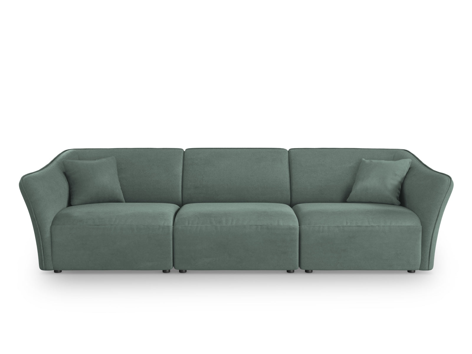 Tokyo Boucle Modular Sofa 5 Sitzer in Mint präsentiert im Onlineshop von KAQTU Design AG. 5er Sofa ist von Cosmopolitan Design