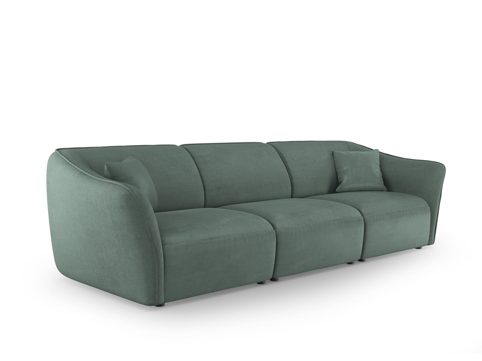 Tokyo Boucle Modular Sofa 5 Sitzer in Mint präsentiert im Onlineshop von KAQTU Design AG. 5er Sofa ist von Cosmopolitan Design