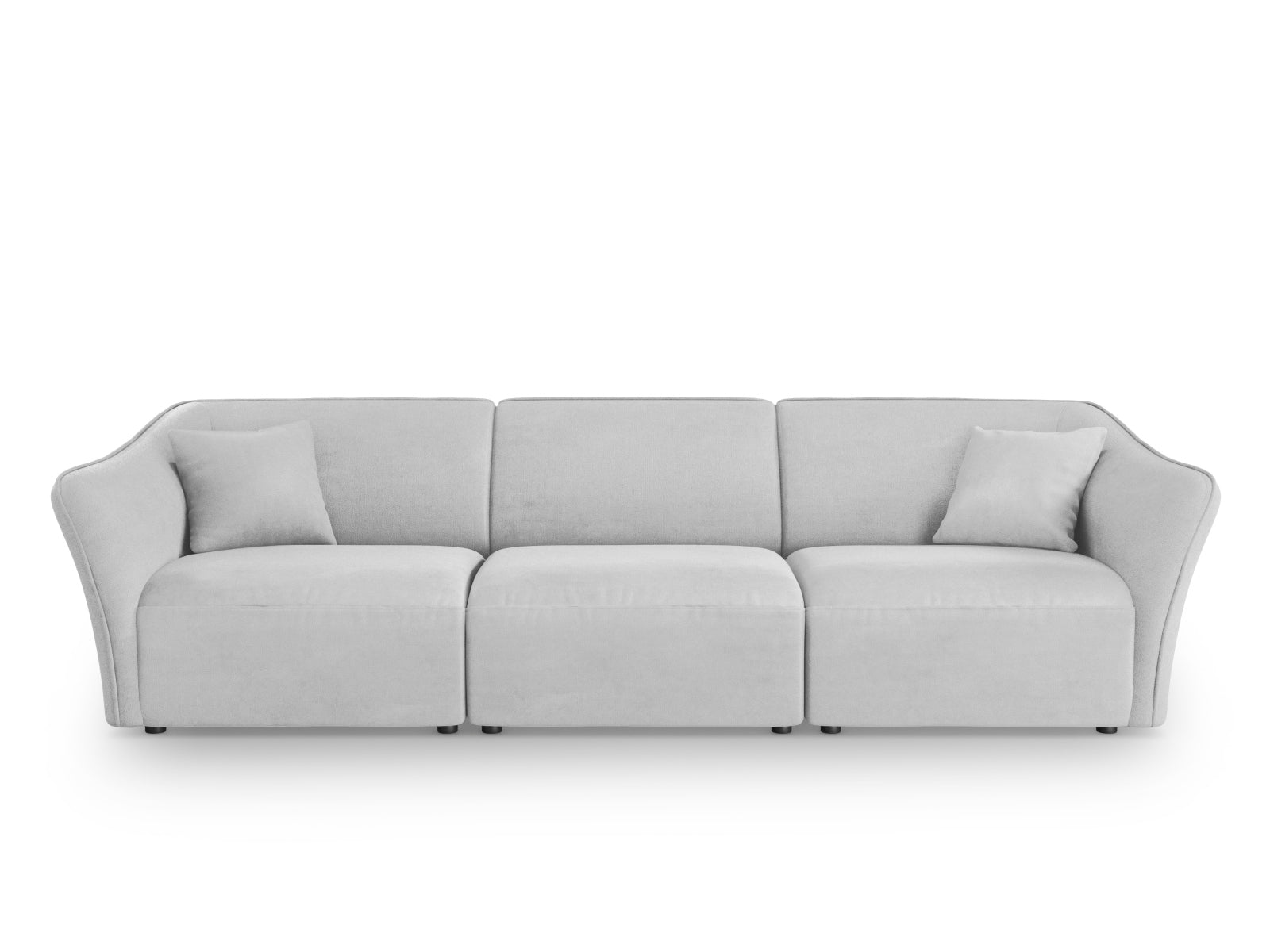 Tokyo Boucle Modular Sofa 5 Sitzer in Light Grey präsentiert im Onlineshop von KAQTU Design AG. 5er Sofa ist von Cosmopolitan Design