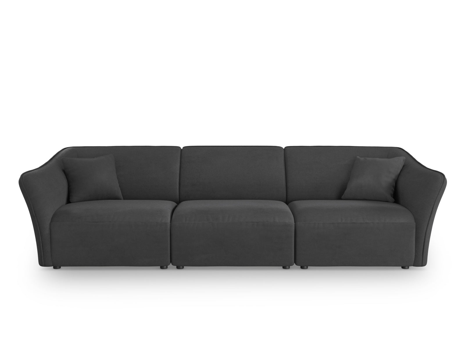 Tokyo Boucle Modular Sofa 5 Sitzer in Graphite präsentiert im Onlineshop von KAQTU Design AG. 5er Sofa ist von Cosmopolitan Design