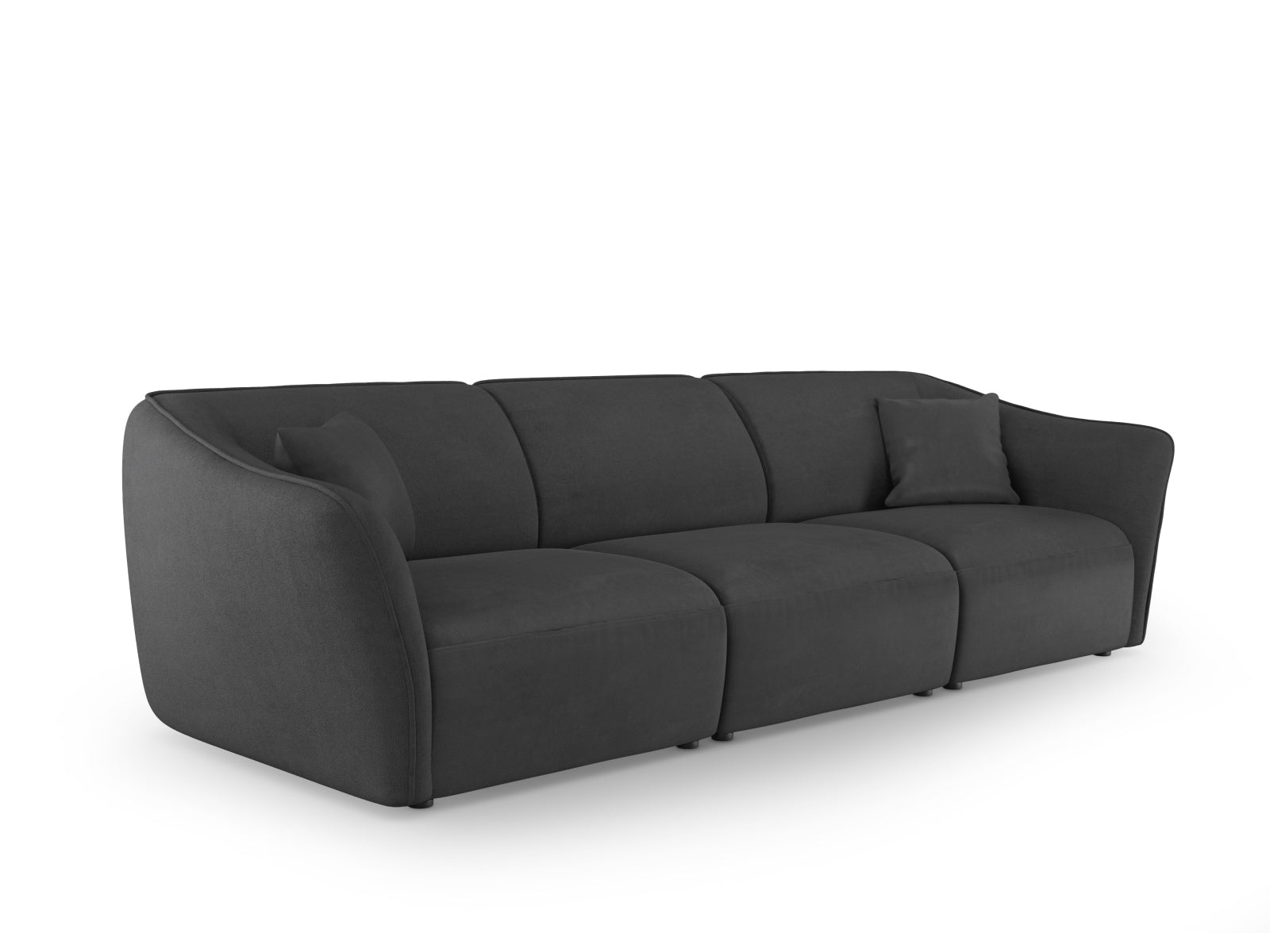 Tokyo Boucle Modular Sofa 5 Sitzer in Graphite präsentiert im Onlineshop von KAQTU Design AG. 5er Sofa ist von Cosmopolitan Design