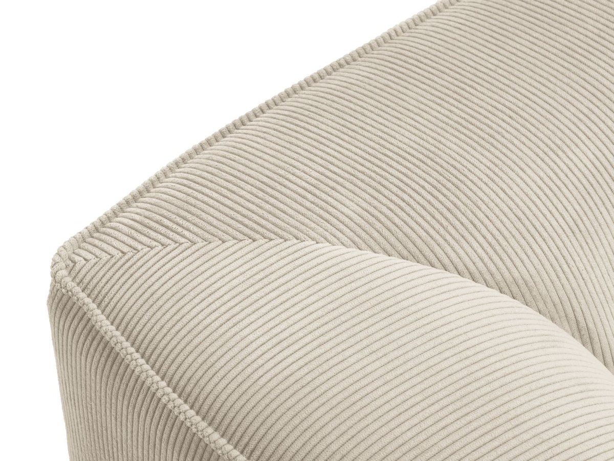 Sessel Siena 1-Sitzer von Cosmopolitan Design mit gelbem Ottawa-Stoffbezug, Massivholzrahmen und schwarzen Kunststoffbeinen aus Polypropylen.