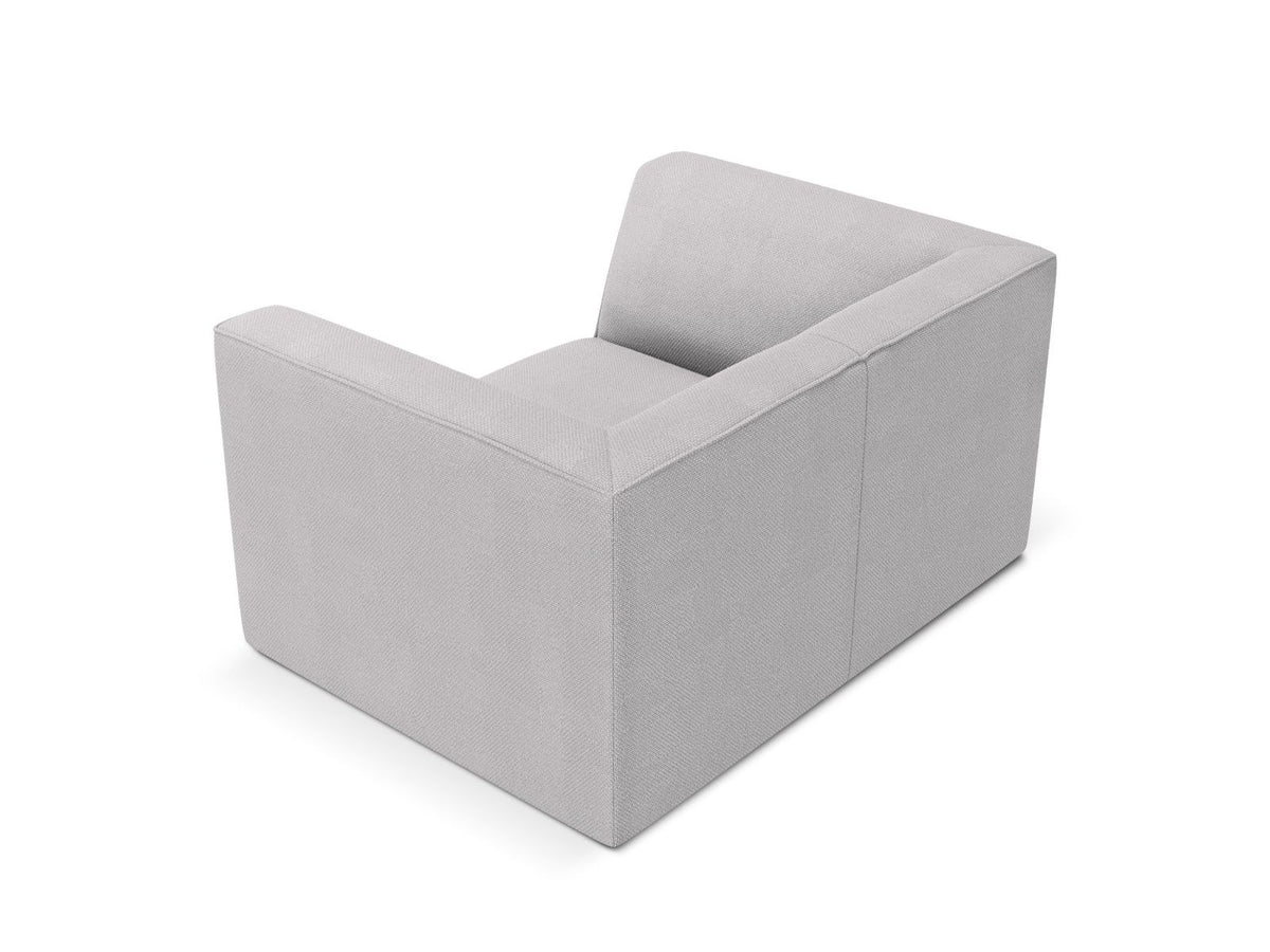 Sessel Siena 1-Sitzer von Cosmopolitan Design mit gelbem Ottawa-Stoffbezug, Massivholzrahmen und schwarzen Kunststoffbeinen aus Polypropylen.