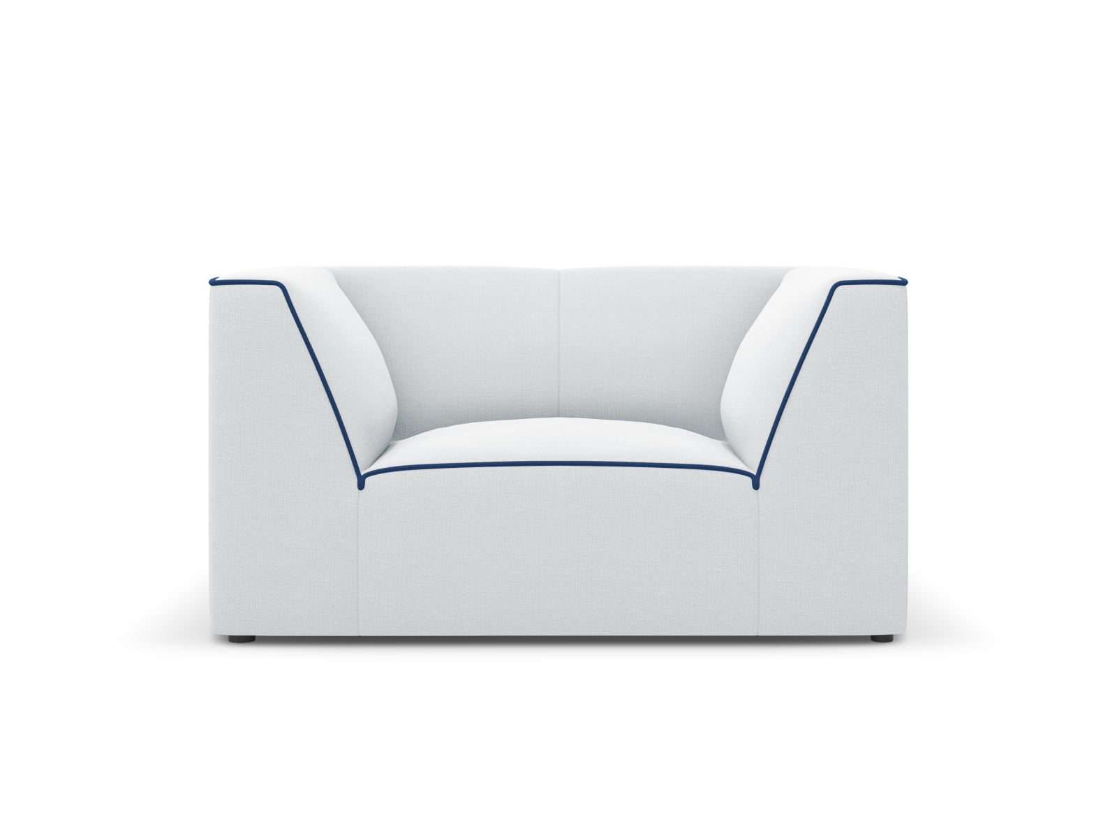 Oslo Sessel 1 Sitzer in Light Grey, Royal Blue präsentiert im Onlineshop von KAQTU Design AG. Sessel ist von Cosmopolitan Design