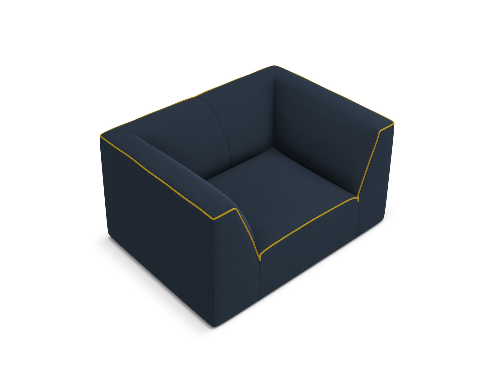 Oslo Sessel 1 Sitzer in Royal Blue, Yellow präsentiert im Onlineshop von KAQTU Design AG. Sessel ist von Cosmopolitan Design