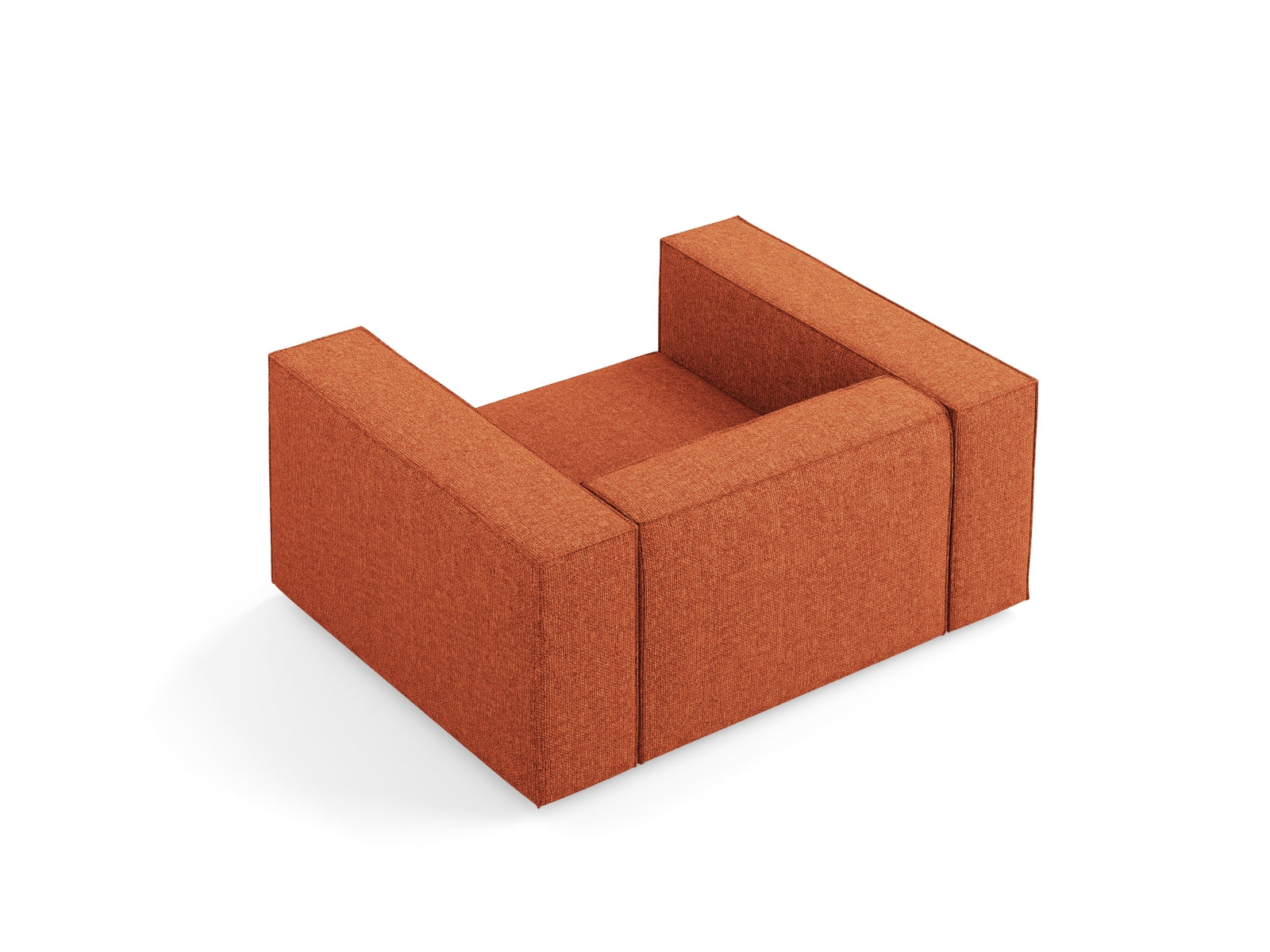 Arendal Sessel 1 Sitz in Terracotta präsentiert im Onlineshop von KAQTU Design AG. Sessel ist von Cosmopolitan Design