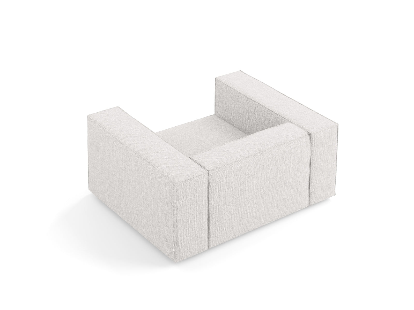 Arendal Sessel 1 Sitz in Light Grey präsentiert im Onlineshop von KAQTU Design AG. Sessel ist von Cosmopolitan Design