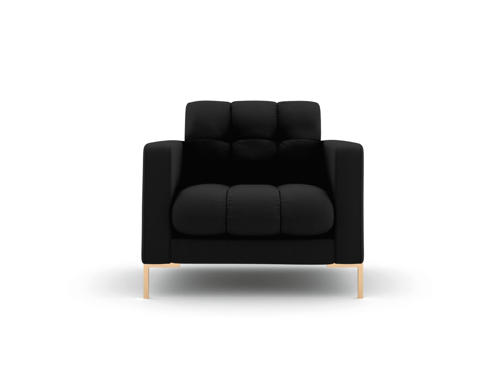 Eleganter 1-Sitzer Sessel Bali in klassischem Schwarz und Neve, ideal für gemütliche Ecken und modernes Wohndesign von Cosmopolitan Design.