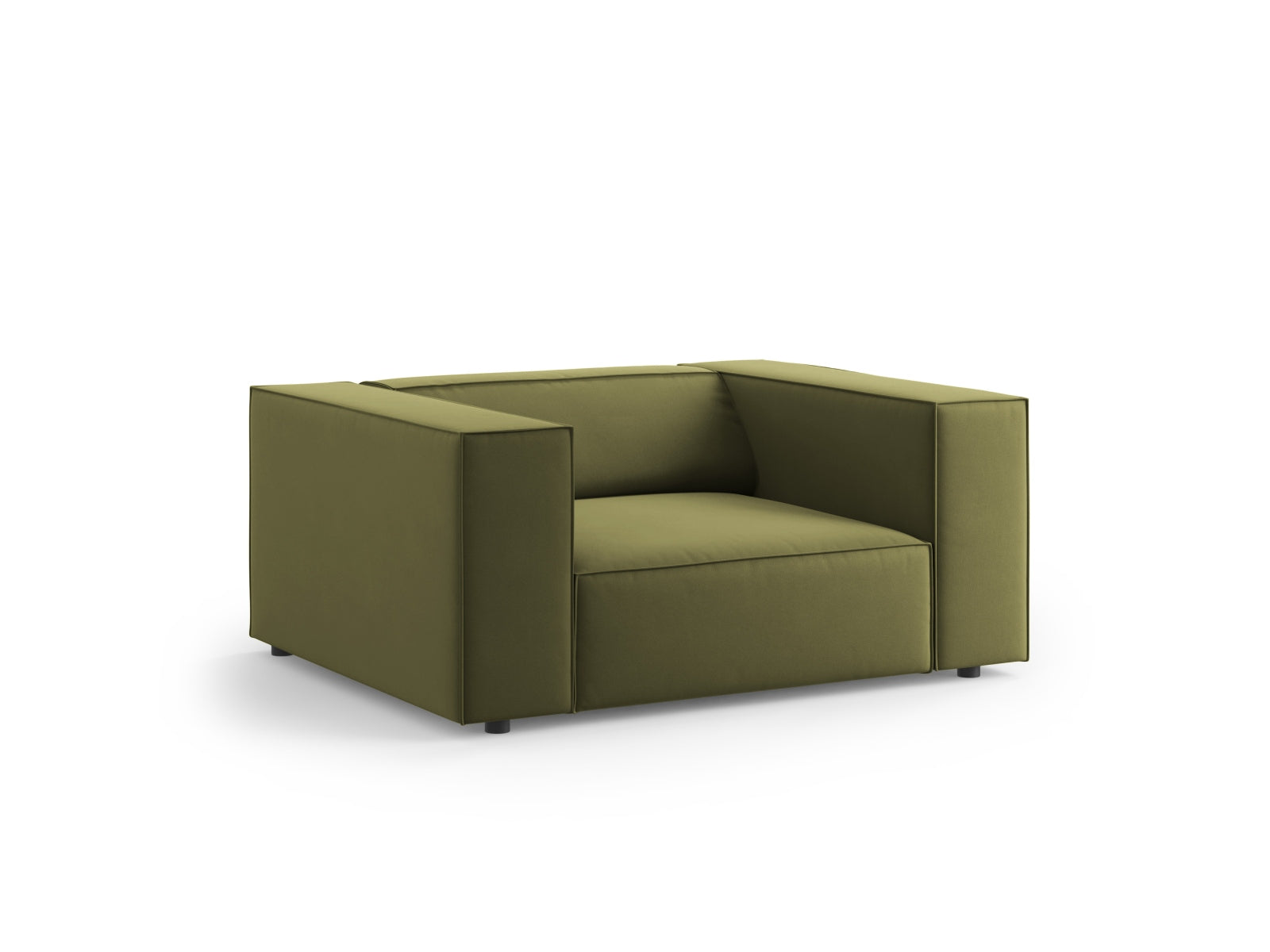 Arendal Velour Sessel 1 Sitz in Light Green präsentiert im Onlineshop von KAQTU Design AG. Sessel ist von Cosmopolitan Design