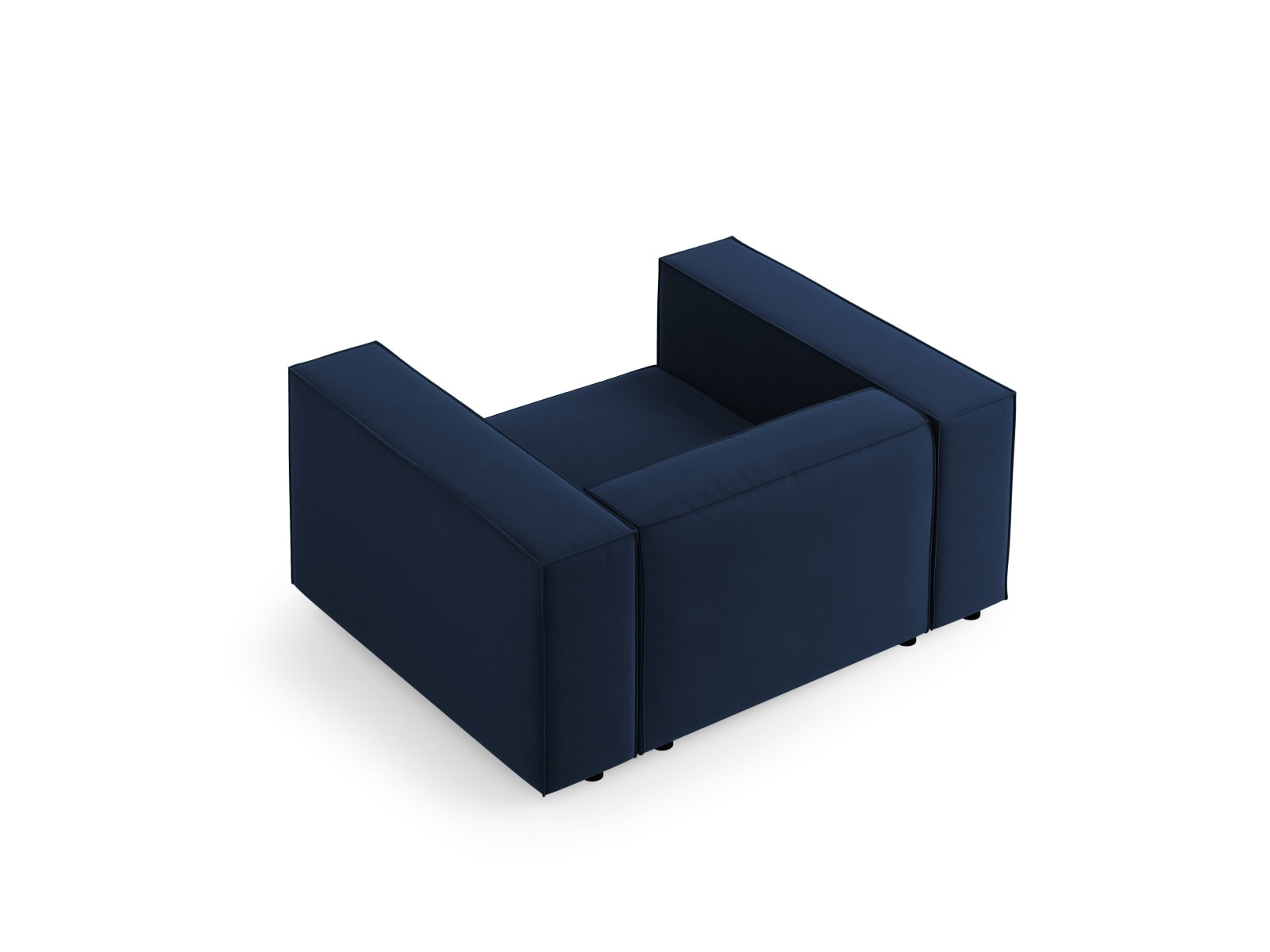 Arendal Velour Sessel 1 Sitz in Royal Blue präsentiert im Onlineshop von KAQTU Design AG. Sessel ist von Cosmopolitan Design