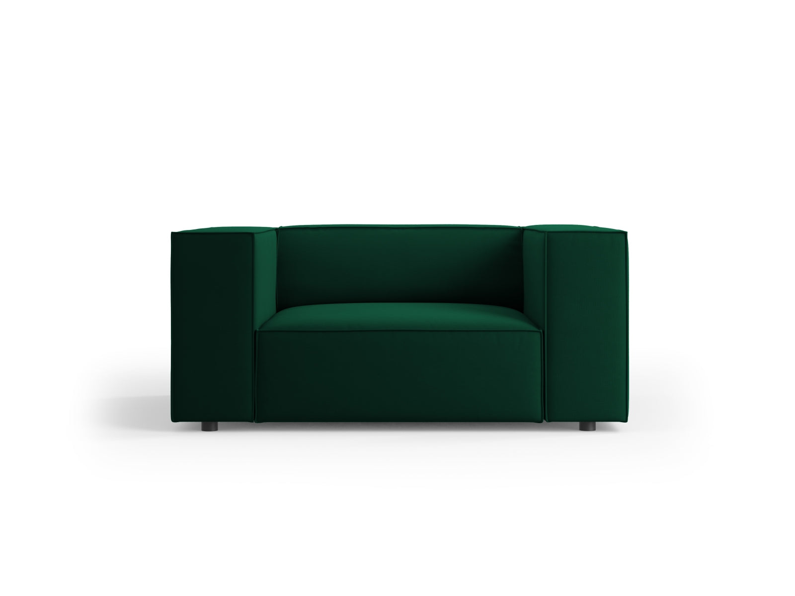 Arendal Velour Sessel 1 Sitz in Bottle Green präsentiert im Onlineshop von KAQTU Design AG. Sessel ist von Cosmopolitan Design