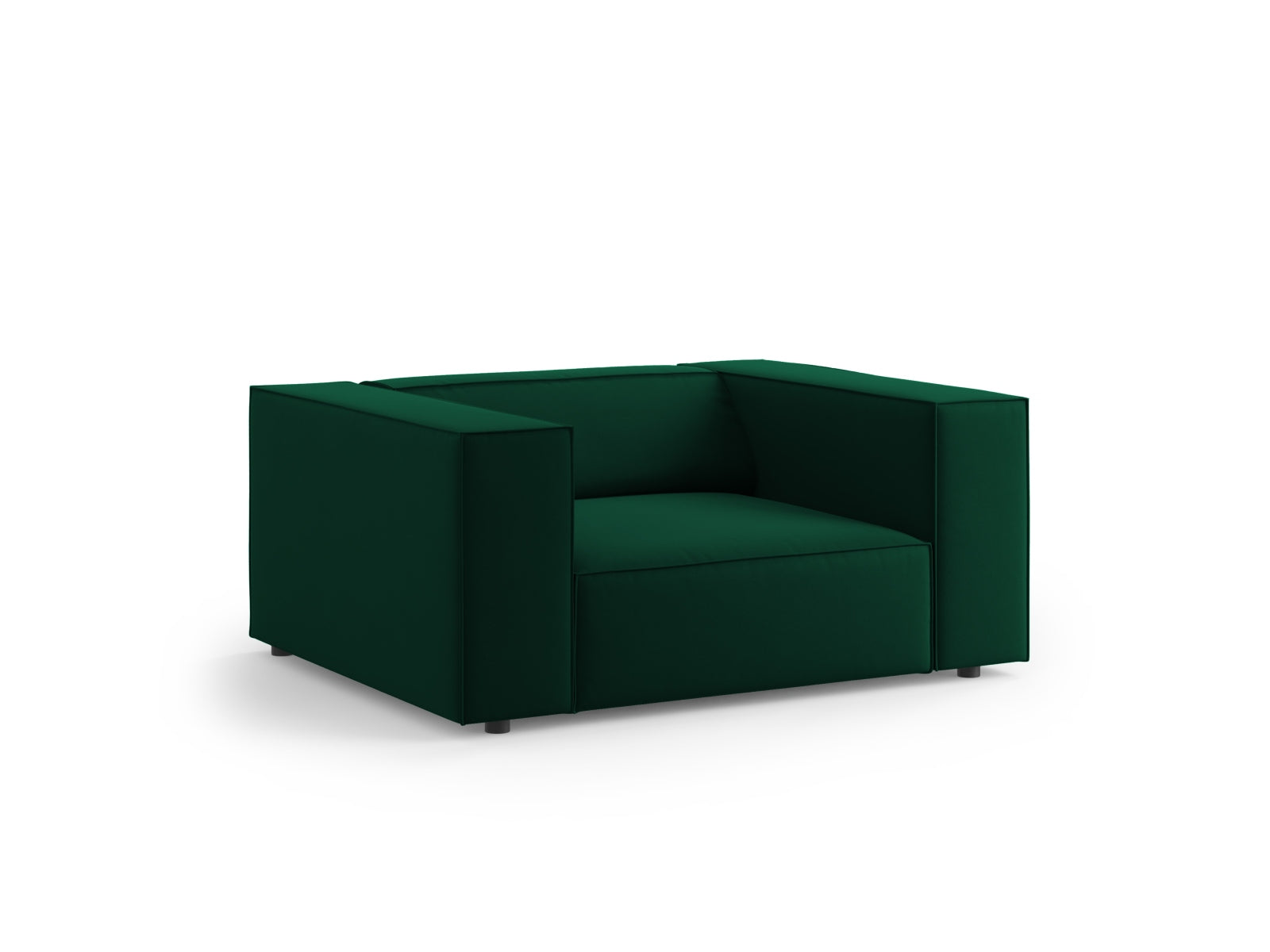 Arendal Velour Sessel 1 Sitz in Bottle Green präsentiert im Onlineshop von KAQTU Design AG. Sessel ist von Cosmopolitan Design