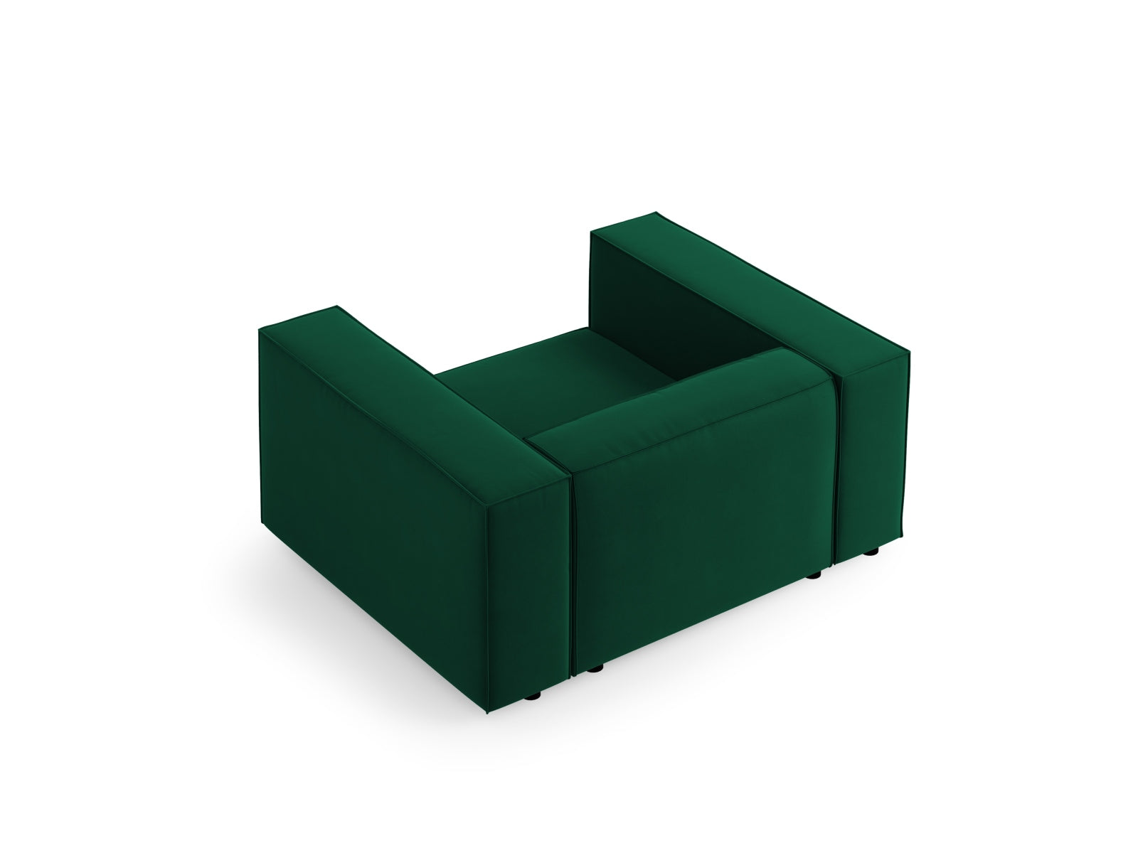 Arendal Velour Sessel 1 Sitz in Bottle Green präsentiert im Onlineshop von KAQTU Design AG. Sessel ist von Cosmopolitan Design