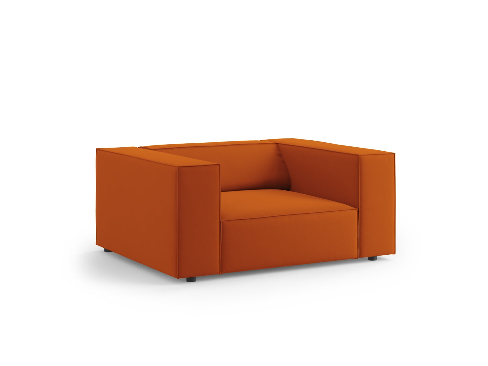Arendal Velour Sessel 1 Sitz in Terracotta präsentiert im Onlineshop von KAQTU Design AG. Sessel ist von Cosmopolitan Design